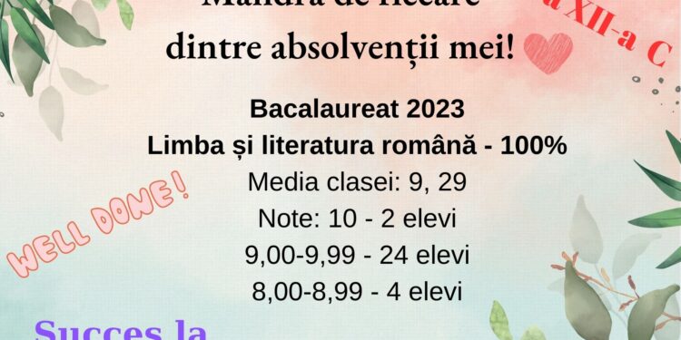 Elevii unei clase din Colegiul Mihai Eminescu au reușit să obțină o